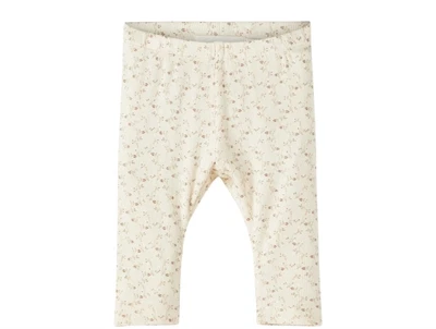 Lil Atelier whitecap gray legging slim blomster